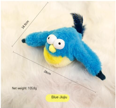 Interactive Bird & Fish Plush Cat Toy – Motion, Sound & Catnip