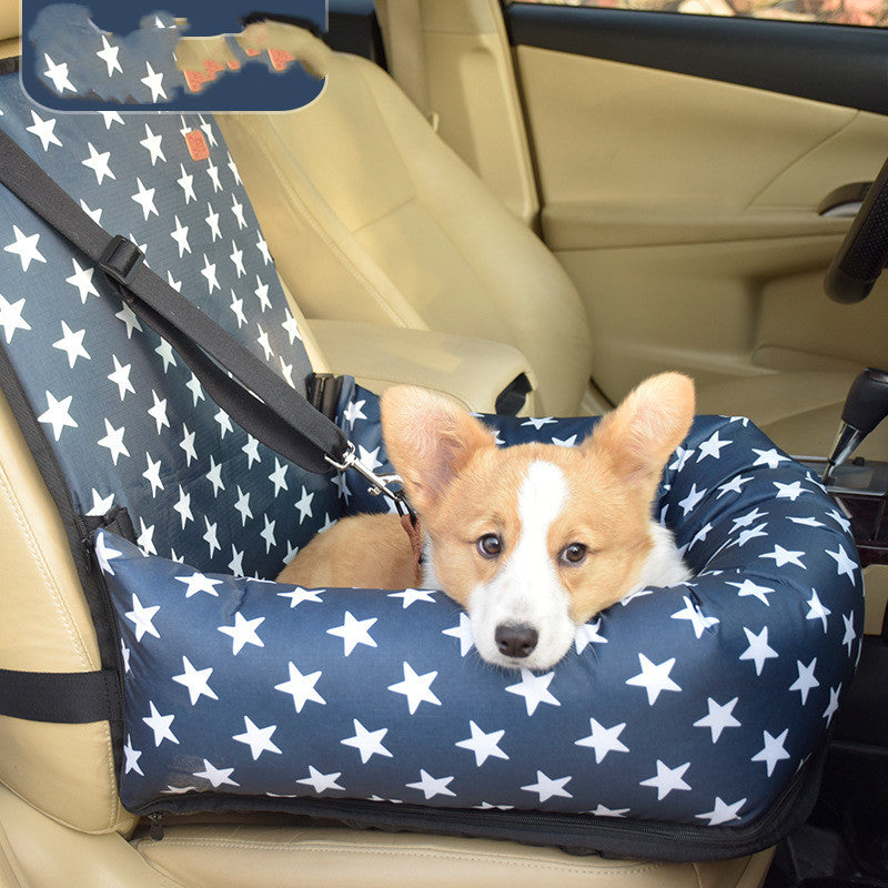 Pet Travel Car Seat - in use