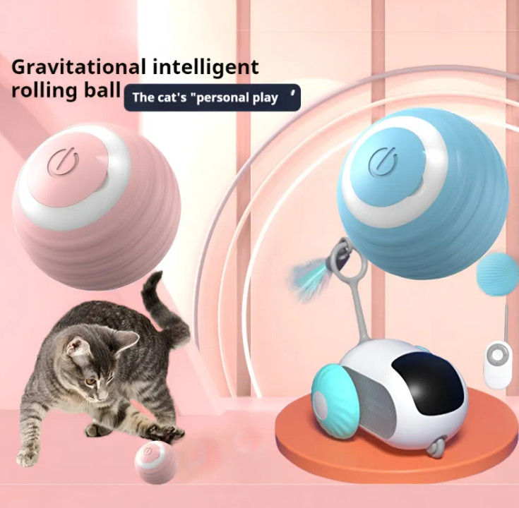 Smart Self-Rolling Cat Ball — Interactive Electronic Toy