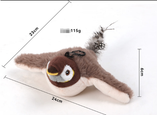 Interactive Bird & Fish Plush Cat Toy – Motion, Sound & Catnip