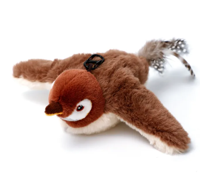 Interactive Bird & Fish Plush Cat Toy – Motion, Sound & Catnip