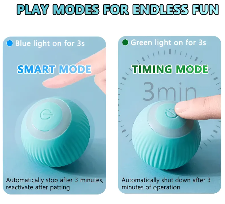 Smart Self-Rolling Cat Ball — Interactive Electronic Toy
