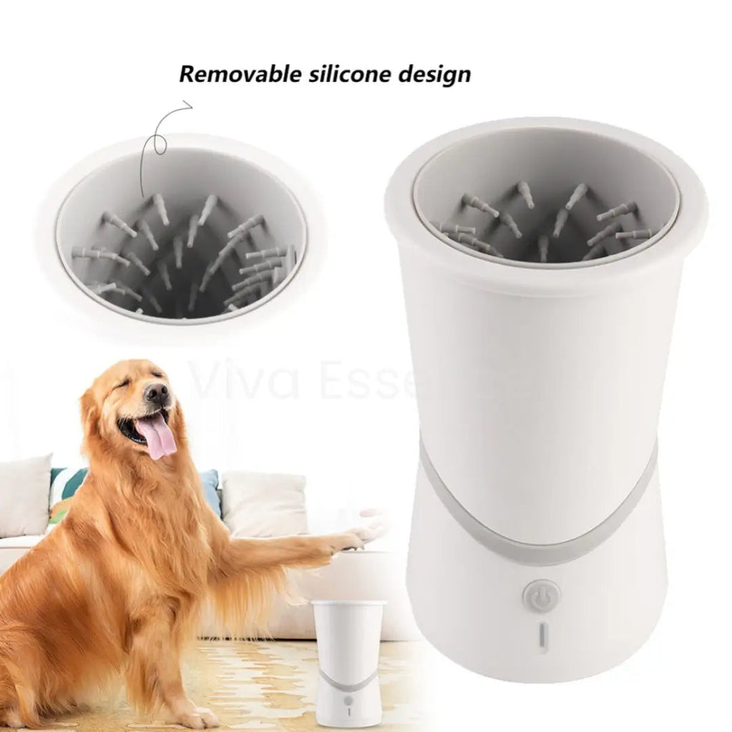 Automatic Pet Paw Cleaner - White