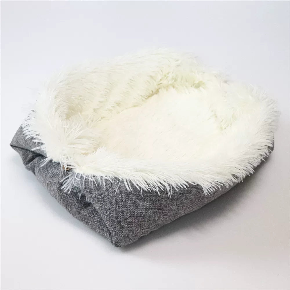 Dual-Use Cat and Dog Bed - in use