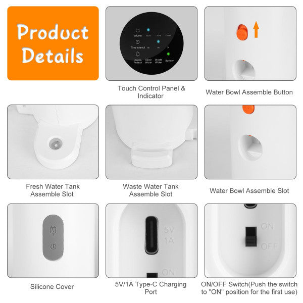 PetGravity Water Fountain - Clean Water System