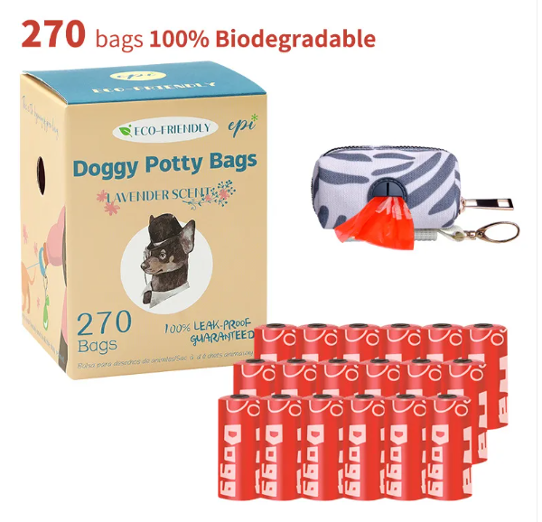 Eco-Friendly Dog Poop Bags Red